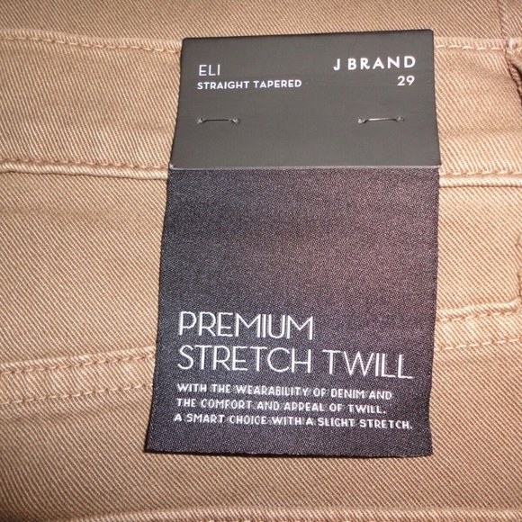 J BRAND Men's "ELI" Premium Stretch Twill Straight Tapered Pants NWT!! Sz 29x31 - Picture 9 of 9